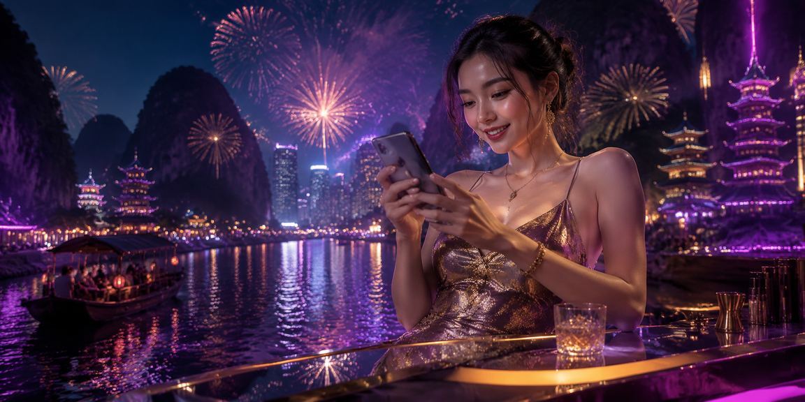 Bàn Baccarat neon sáng rực tại sòng bạc Sài Gòn về đêm
